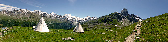 Alpentipi Panorama Turtmanntal